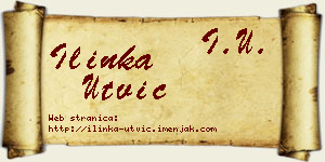 Ilinka Utvić vizit kartica
